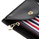 thumbnail image 5 of Bolso nupcial del bolso del embrague de la cadena del baile de fin de curso de la fiesta de noche de las mujeres Bolso del sobre de la cartera del mon Negro Soledad Cartera del embrague de las mujeres, 5 of 10