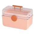 thumbnail image 1 of Caja de almacenamiento de medicamentos Strade Fareast Limited organizador de primeros auxilios Rosa, 1 of 7