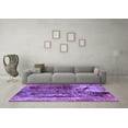 thumbnail image 3 of Ahgly Company Indoor Rectangle Oriental Purple Industrial Area Rugs, 2' x 3', 3 of 4