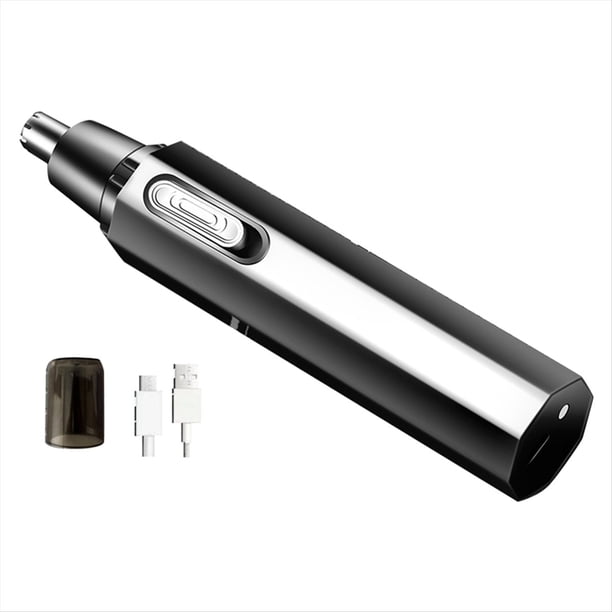 Recortador de Pelo de Nariz para Hombres Recortador de Pelo de Nariz Recargable por USB Herramienta de Recorte Profesional Recortador de Pelo de Nariz Eléctrico-A