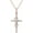 A-rose Gold, variant on Cross Necklace /Silver/Rose Available Cubic Zirconnia 45cm Length European and American Fashion Jewelry