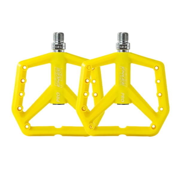 Pedales de Ciclismo Zulema Nailon Ultraligeros Universales Amarillo