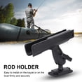 thumbnail image 1 of Rod Holder, 360 Degree Rotation Black Boat Rod Holder  for Ocean, 1 of 8