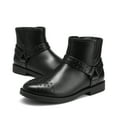 thumbnail image 4 of BURUDANI Kids Girls Fashion Boots Ankle Zipper Little Kid / Big Kid BLACK Size 1, 4 of 6