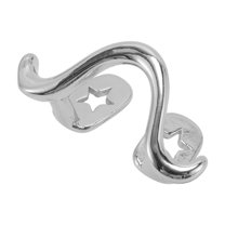 Unique Bargains 1 Pc Fake Grills Hip Hop Arched Teeth Grillz Silver Tone