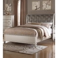thumbnail image 2 of Opulent Wooden E.King Bed With Silver PU Tufted HB, Shinny Silver Finish, 2 of 4