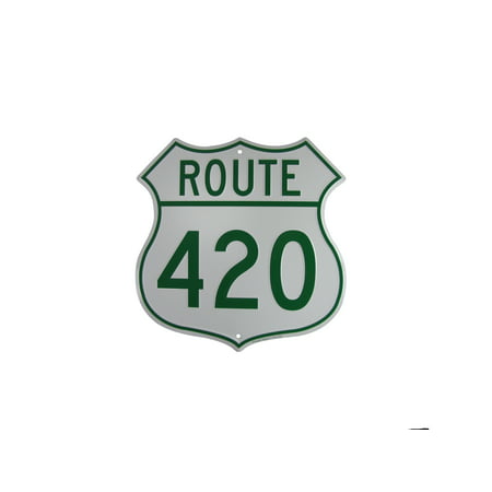 US HIGHway 420 Funny Metal Weed Sign Marijuana Humor Man Cave Bar Pub Wall (Best Man Cave Ever)