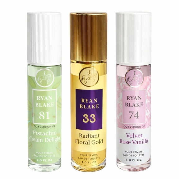 Ryan Blake Ladies Perfume Gift Set 3 Pack – Sweet & Warm Fragrance Bundle