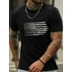 thumbnail image 1 of Camiseta de manga corta con cuello redondo para hombre con diseño gráfico sencillo de la bandera estadounidense. Camiseta informal, cómoda y ligera para verano. Para adultos, hombres, mujeres, adolesc, 1 of 6