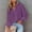 Purple, variant on SEMPAI Blouses & Tops Women Tops Long Sleeve Round Neck Plus Size Tops Casual Tops Classic Fit Loose Flowy Solid Plus Size Sweatshirts for Women Womens Hoodies Amazing Prices