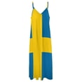 thumbnail image 4 of Robe Sans Manches Drapeau de Suède Vêtements Femmes Été 2024 Robes de Fête Robes de Danse pour Femmes, 4 of 4