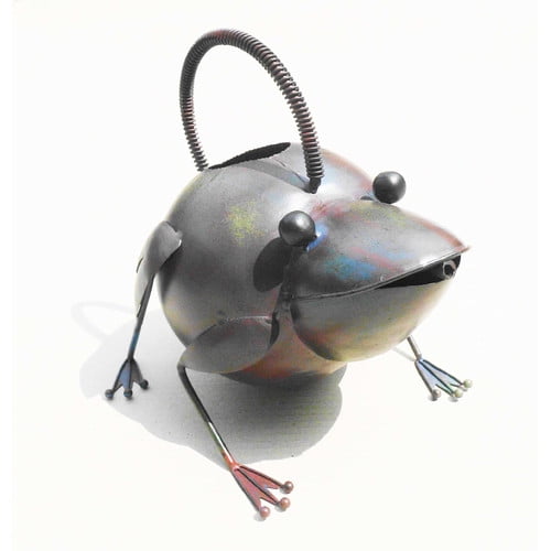 D-Art Collection Iron Frog Watering Can by Overstock