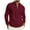 Wine, variant on BXINGOHAI Long Sleeve Henley Shirts for Men Casual Waffle Thermal Fashion Pullover 3-Button T-Shirt with Pocket Khaki S