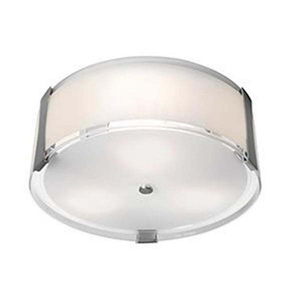 Accesslighting 50120LEDDLP-BS-OPL Tara Dimmable LED Flush Mount - Acier Brossé