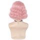 thumbnail image 3 of Peluca de pelo sintético ondulado rosa, 30 cm, con forma de onda acuática, 300 g, 3 of 3