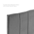 thumbnail image 5 of Modway Camilla Channel Tufted King/California King Performance Velvet Headboard, Gray, 5 of 8