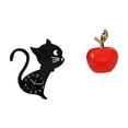 thumbnail image 1 of Reloj de pared,Reloj de pared con diseño de gato para guardería,sala de juegos y interior,Estatua,Escultura de fruta artificial,estatua y artesanía,Colección de figuras de cerámica para, 1 of 8