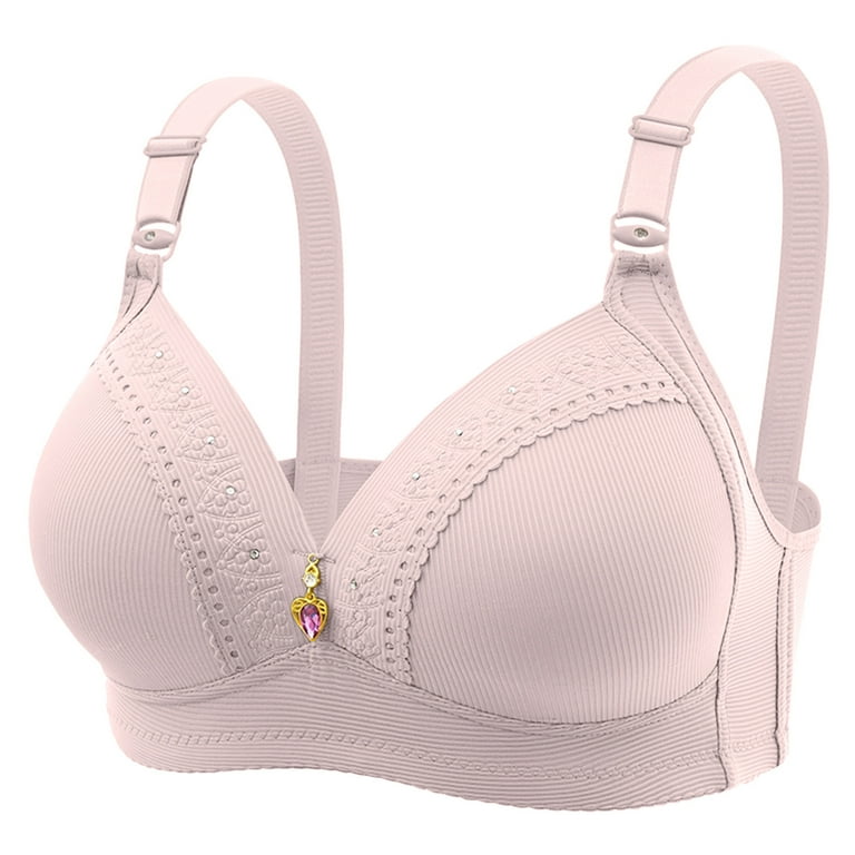 Strapless Bras for Women Ladies Top Beauty Ladies Set Shapermint Bra for  Womens Wirefree Pink E 