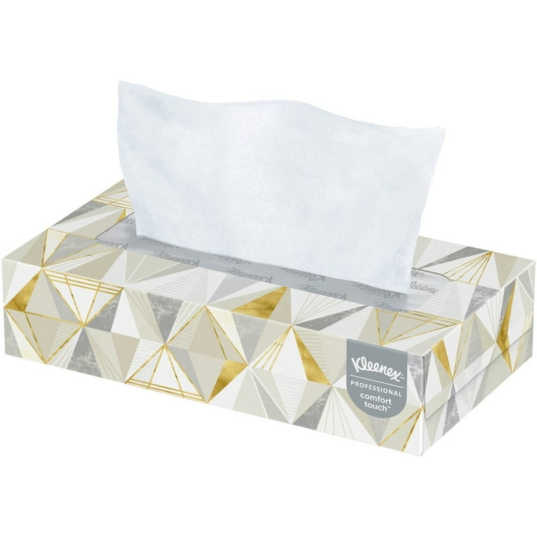 Kleenex, KCC21606BX, Low Profile Box Facial Tissues, 125 / Box, White