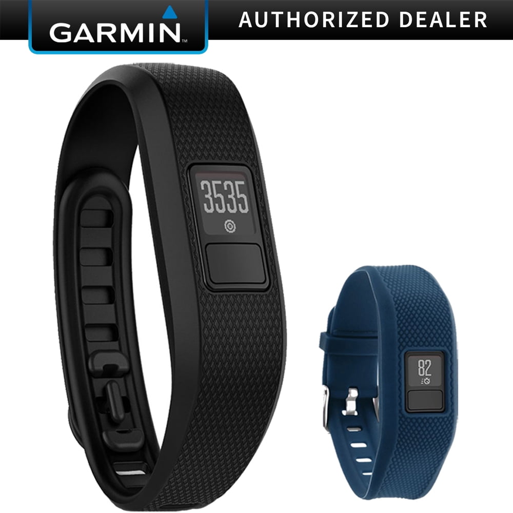 foretrække gør ikke tidsplan Garmin Vivofit 3 Activity Tracker Fitness Band XL Fit – Black with Extreme  Speed Silicone Replacement Wrist Band Strap (Blue) - Walmart.com