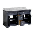 thumbnail image 5 of Sydney 60" Double Bathroom Vanity with Marine Gray Cabinet and Carrara Marble Top, 5 of 6