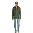 thumbnail image 5 of No Boundaries Men's & Big Men's Hooded Flannel Shirt, Sizes XS-5XL, 5 of 5