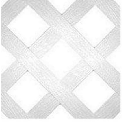 Universal Forest 79904 Diamond Lattice, White, 2' x 8'