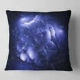 thumbnail image 2 of Designart Alien Mystical Flower Blue - Floral Throw Pillow - 16x16, 2 of 5