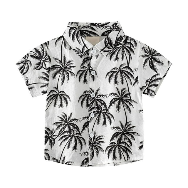 Birdeem Chemises pour Enfants Manches Courtes Graphique Uni Chemise Fine Décontractée pour Garçon de 3 à 11 Ans Chemise à Manches Courtes pour Enfants