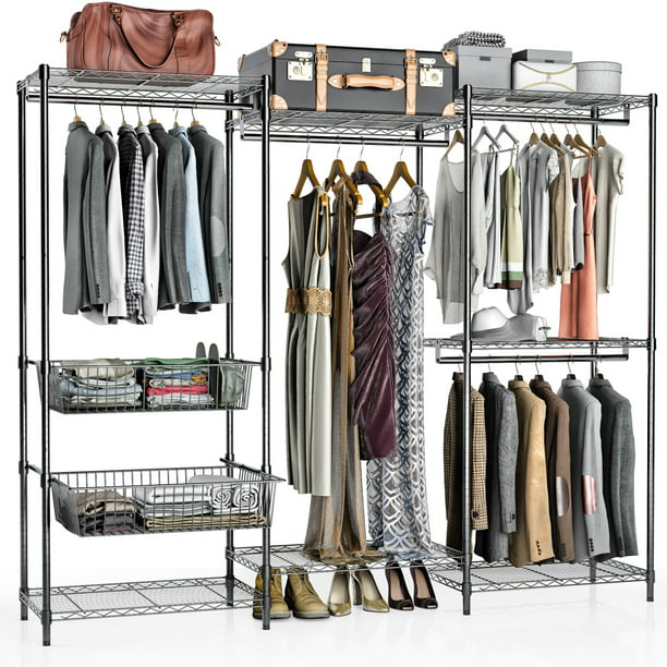 Vipek 5 Tiers Wire Garment Rack Heavy, Garment Storage Rack
