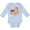 AE-Light Blue, variant on Bring Back The 90s Cool Orange Cat Boys or Girls Long Sleeve Baby Bodysuit