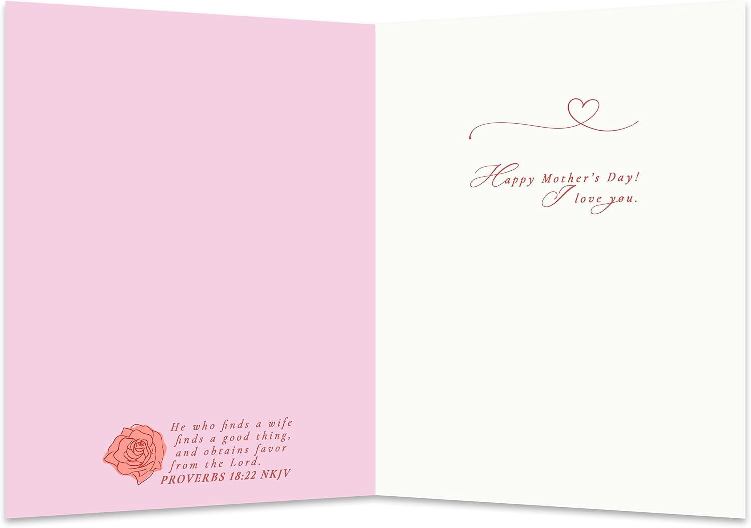 Christian Mother's Day Card for Wife | Mother's Day Gift for Wife (Pack of 48)