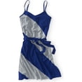 thumbnail image 1 of Aeropostale - Vestido de tirantes con cuello en V para mujer, azul, mediano, 1 of 1