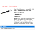 thumbnail image 2 of Rear Shock Absorber - Compatible with 2000 - 2006 Mercedes-Benz S500 2001 2002 2003 2004 2005, 2 of 2