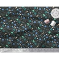 thumbnail image 2 of Soimoi Polyester Crepe Fabric Star,Planet & Alien Cartoon Print Fabric by The Yard 42 Inch Wide, 2 of 3