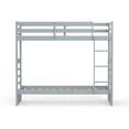 thumbnail image 4 of Plana Solid Wood Twin Over Twin Bunk Bed in Light Gray, 4 of 6