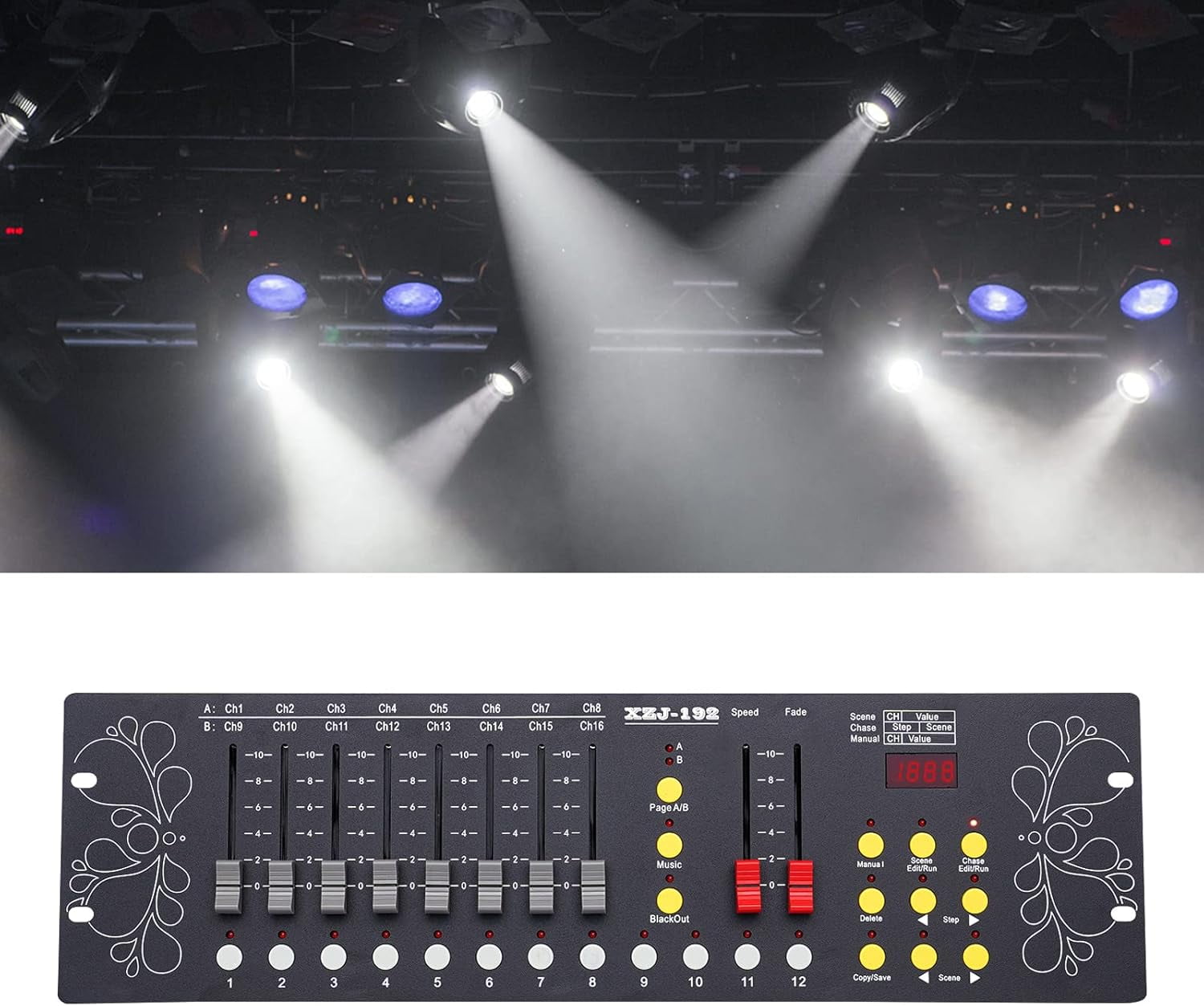 DMX Controller, DMX Console, Premium DMX Stage Lighting Controller Program, Easy Light Console for Stage & DJ Lighting