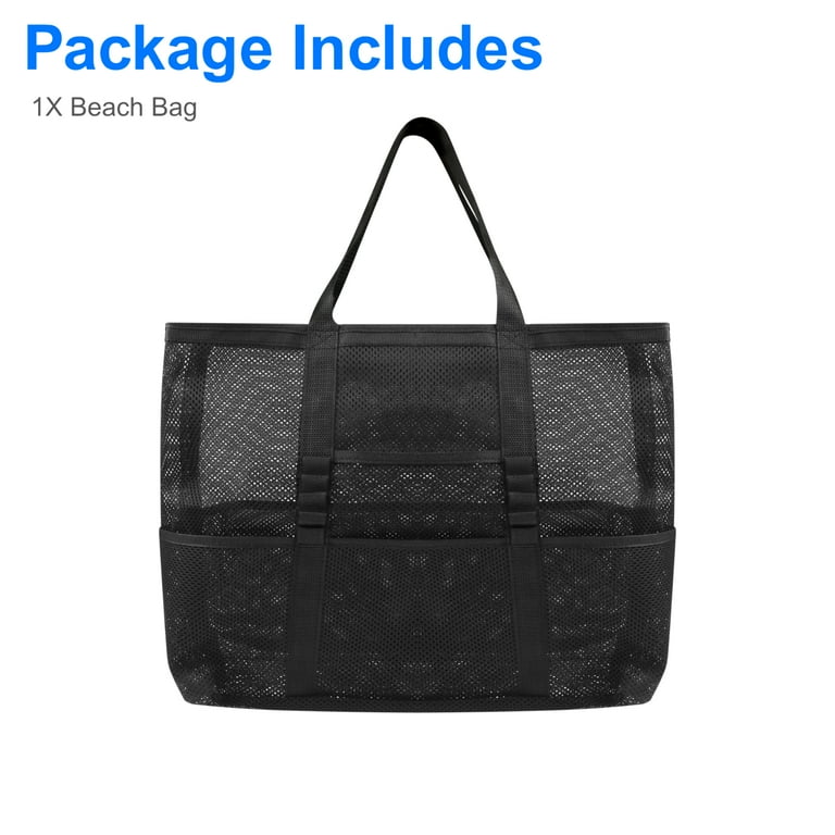 Black mesh beach bag new arrivals