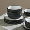 thumbnail image 5 of Christian Siriano Laro 24-Piece Dinnerware Set Stoneware, Black, 5 of 6