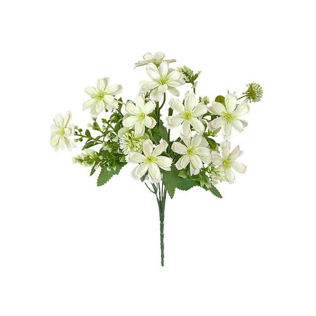 Mesas de Café para la Sala de Estar Decoración de la Caja de Flores Del Lado de la Calle 5 Ramas 10 Cabezas Mariposa Artificial Margaritas Pieza Central de la Flor Falsa Decoraciones Del Hogar para La