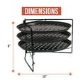 thumbnail image 2 of Chef Pomodoro Pizza Baking Set with 3 Pizza Pans and Pizza Rack, Non-stick Perforated Pizza Trays, for Oven, Grill, Barbeque (13-Inch Pans), 2 of 5
