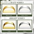 thumbnail image 3 of Stainless Steel Napkin Rings Metal Napkin Ring Holders Modern Ring Holder Serviette Buckles Metallic Adornment For Table Settings Kitchen Dinner Party, 3 of 5
