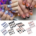 thumbnail image 3 of DHGDJGIN Cute Nails For Short Shape Nails Nails With Cute Cat Bat Pumpkin Designed For Shiny Acrylic Nails Fully Covered on Clear on Nails with Design, 3 of 7