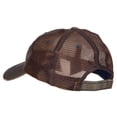 thumbnail image 3 of Indiana State Flag Map Embroidered Low Profile Cotton Mesh Cap - Brown OSFM, 3 of 5