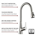 thumbnail image 3 of sumerain Touchless Kitchen Faucet with Pull-Down Sprayer,Single Handle Hands-Free Motion Sensor Kitchen Sink Faucet Brushed Nickel, 3 of 15