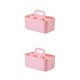 thumbnail image 1 of Methold Caja de almacenamiento con compartimento para bolígrafos de sobremesa, papelería, organizador de aperitivos de maquillaje, cajas de Rosa 2Conjunto, 1 of 1