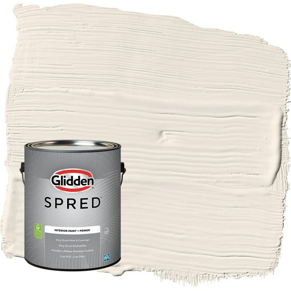 Glidden Spred Pearls and Lace / White Eggshell Interior Paint with Primer, 1 Gallon