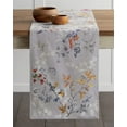 thumbnail image 2 of Maison d' Hermine Equinoxe - Grey 100% Cotton Table Runner for Party | Dinner | Holidays | Kitchen | Spring/Summer [Double Layer (14.5 Inch by 108 Inch)], 2 of 5