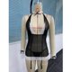 thumbnail image 3 of Gibobby Lencería para mujer sexy tangas Conjunto de Bikini Sexy a la para mujer, lencería de encaje, ropa interior, traje de ropa interior con liga(Negro M), 3 of 5