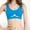 Blue, variant on Busydd Plus Size Bras for Women Solid Color Seamless Sports Bra Comfy No Underwire Sleep Bralette Stretchy Wirefree Everyday Underwear